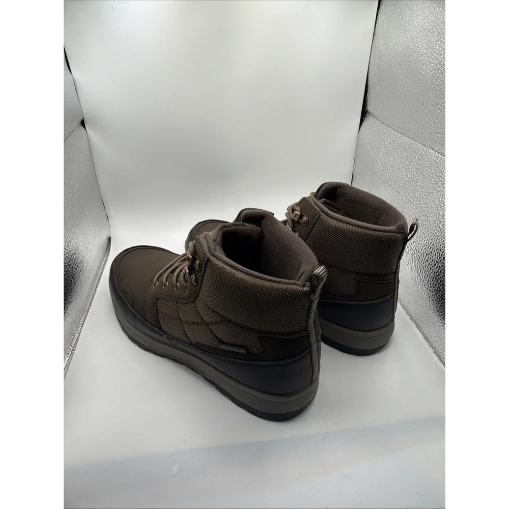 Weatherproof Jenkins Snow Boots Men's Brown Lace Up Lightweight Comfort Size 12